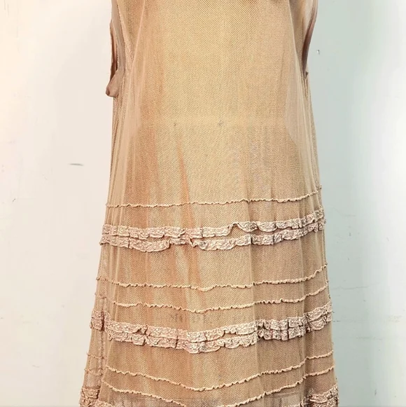 Magnolia Pearl Women's Blush Layered Midi Dress - Picture 7 of 16